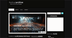 Desktop Screenshot of festivalarchive.com