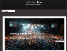 Tablet Screenshot of festivalarchive.com